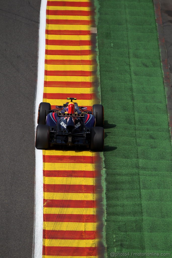 GP BELGIO, 23.08.2013- Prove Libere 2, Mark Webber (AUS) Red Bull Racing RB9 