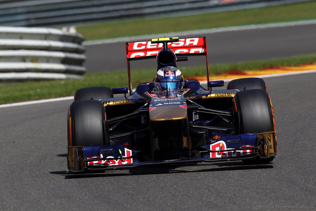 GP BELGIO, 23.08.2013- Prove Libere 2, Daniel Ricciardo (AUS) Scuderia Toro Rosso STR8 