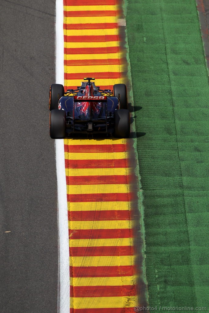 GP BELGIO, 23.08.2013- Prove Libere 2, Daniel Ricciardo (AUS) Scuderia Toro Rosso STR8 