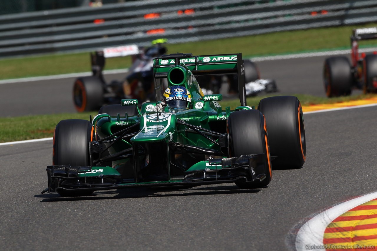 GP BELGIO, 23.08.2013- Prove Libere 2, Charles Pic (FRA) Caterham F1 Team CT03 