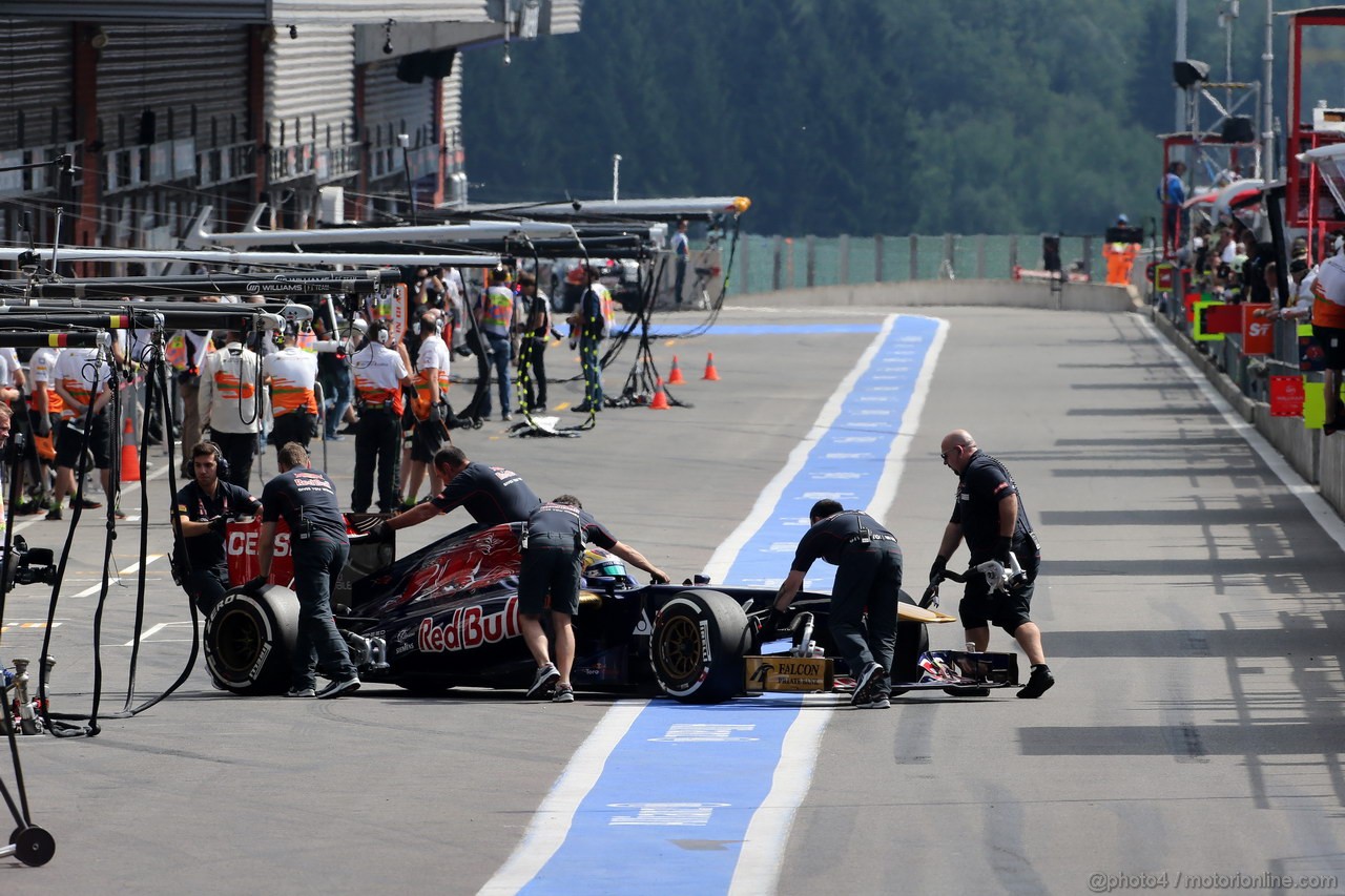 GP BELGIO, 23.08.2013- Prove Libere 2, Jean-Eric Vergne (FRA) Scuderia Toro Rosso STR8 