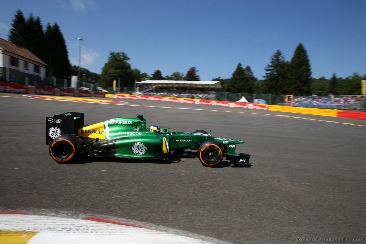 GP BELGIO, 23.08.2013- Prove Libere 2, Charles Pic (FRA) Caterham F1 Team CT03 