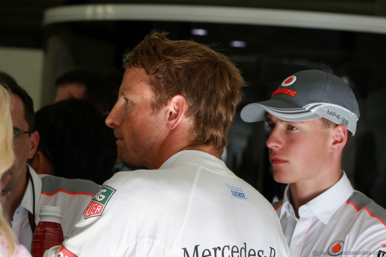 GP BELGIO, 23.08.2013- Prove Libere 2, Jenson Button (GBR) McLaren Mercedes MP4-28 