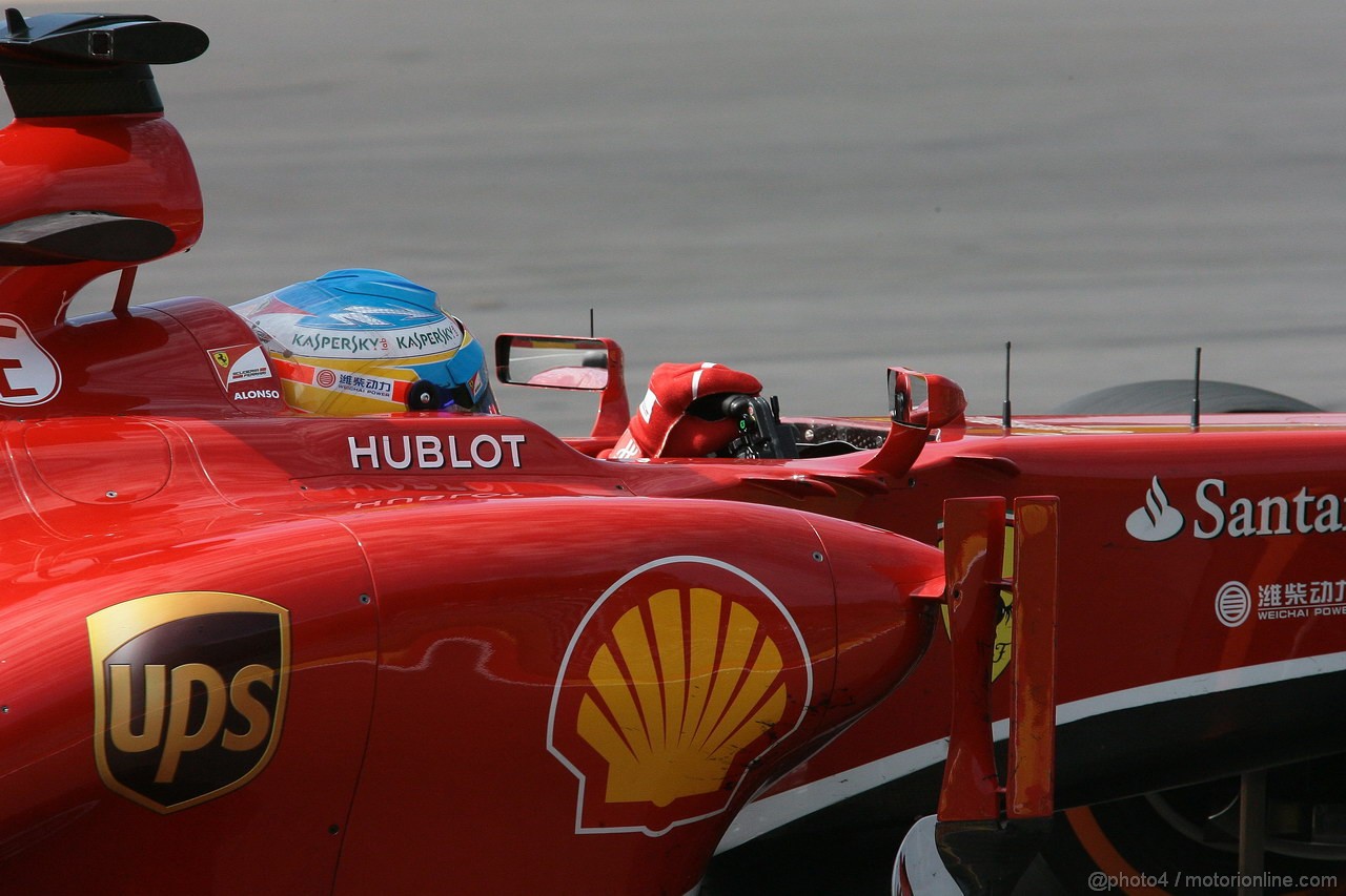 GP BELGIO, 23.08.2013- Prove Libere 2, Fernando Alonso (ESP) Ferrari F138 