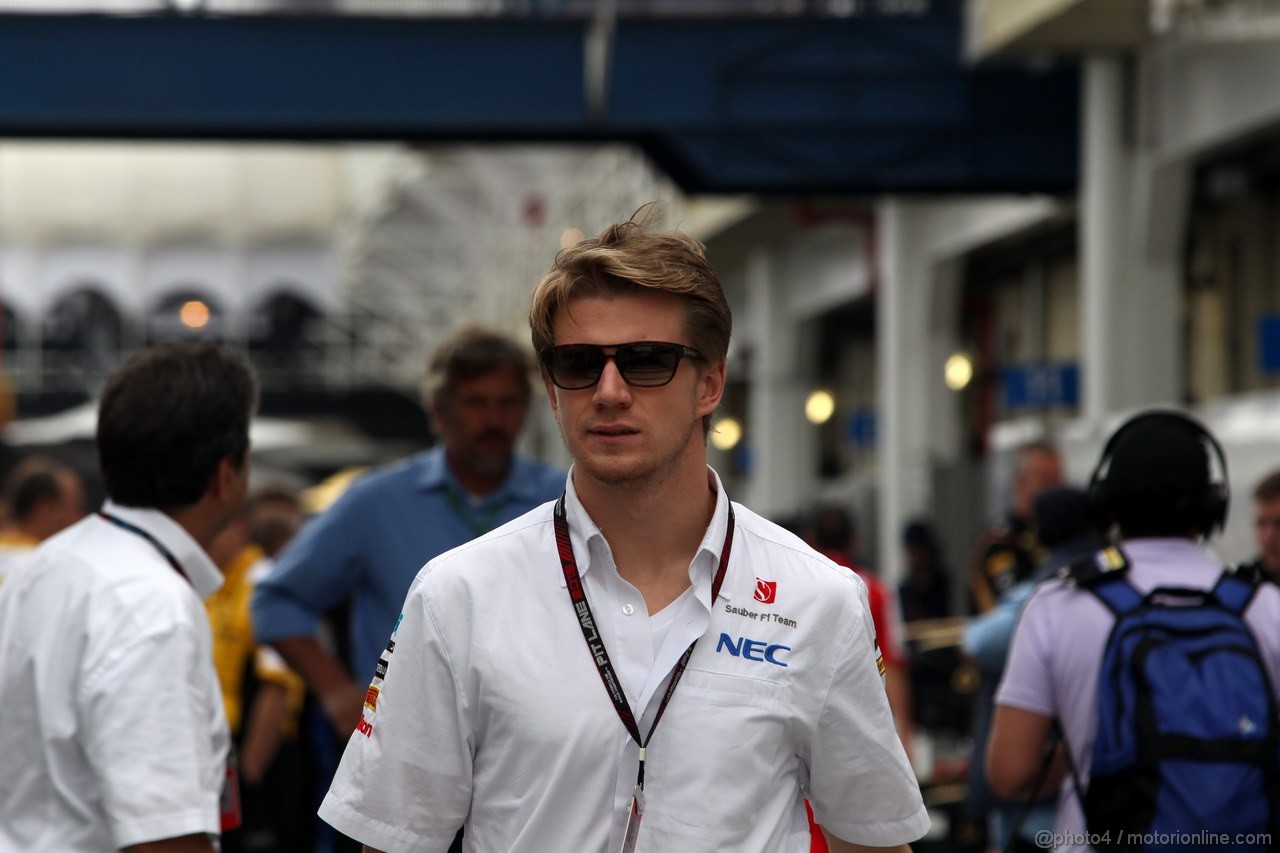GP BRASILE, 24.11.2013-  Nico Hulkenberg (GER) Sauber F1 Team C32 
