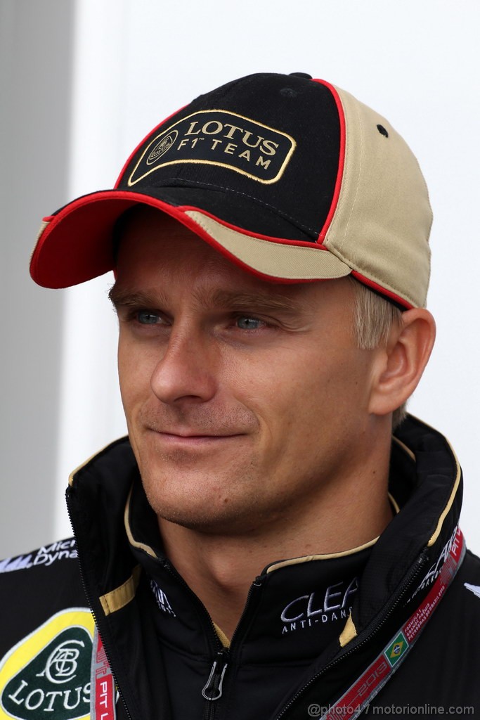 GP BRASILE, 24.11.2013 -Heikki Kovalainen (FIN) Lotus F1 Team E21  