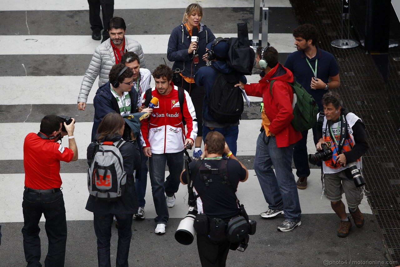 GP BRASILE, 24.11.2013 - Fernando Alonso (ESP) Ferrari F138 