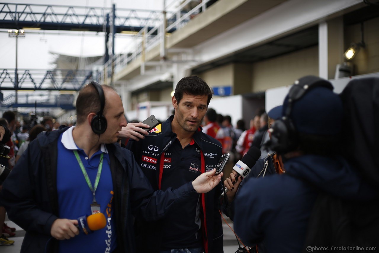 GP BRASILE, 24.11.2013 - Mark Webber (AUS) Red Bull Racing RB9 