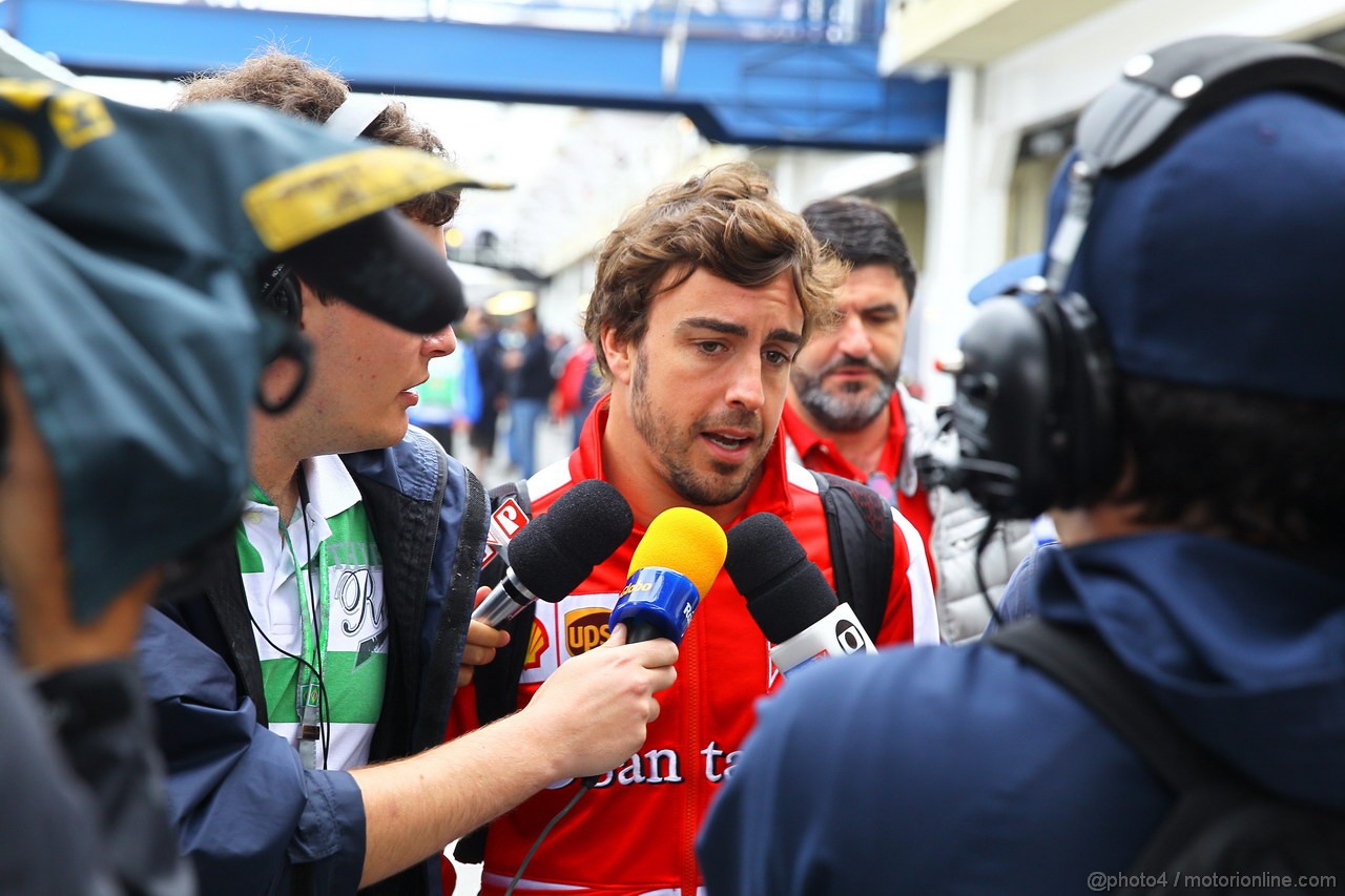 GP BRASILE, 24.11.2013 - Fernando Alonso (ESP) Ferrari F138 
