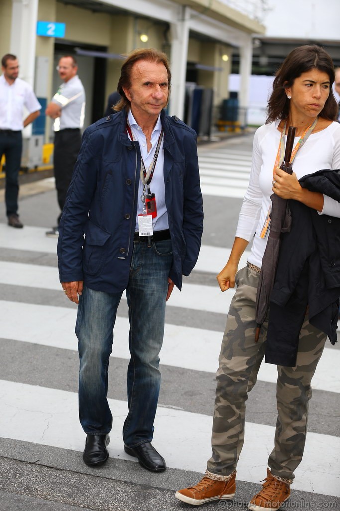 GP BRASILE, 24.11.2013 - Emerson Fittipaldi (BRA), Ex F1 Champion e sua moglie