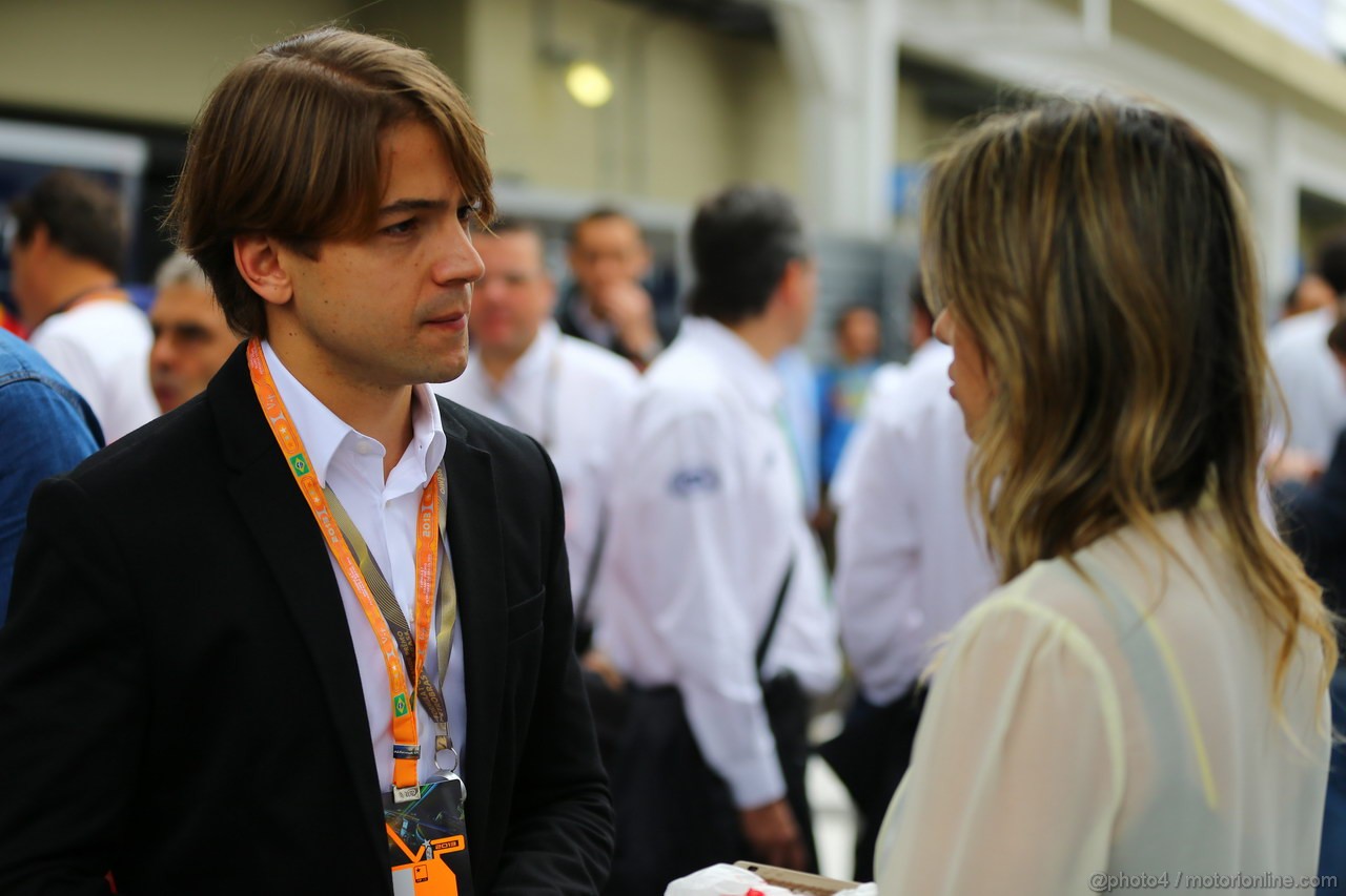 GP BRASILE, 24.11.2013 - Augusto Farfus (BRA) e Raffaela Bassi (BRA), wife of Felipe Massa (BRA) 