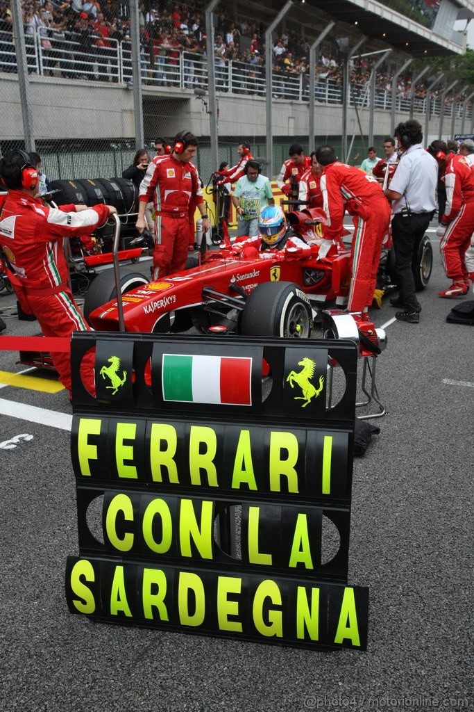 GP BRASILE, 24.11.2013 - Gara, The Ferrari with Sardegna