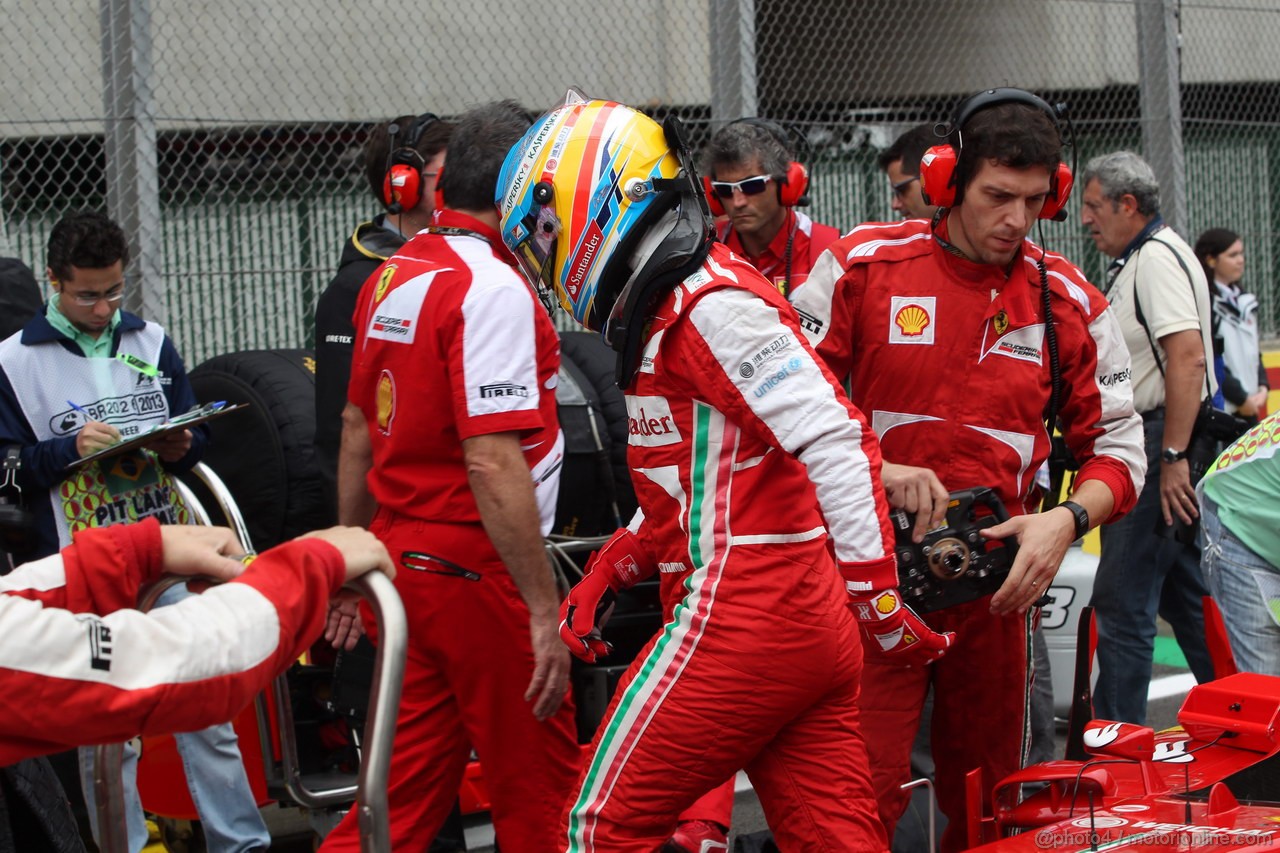 GP BRASILE, 24.11.2013 - Gara,Fernando Alonso (ESP) Ferrari F138 
