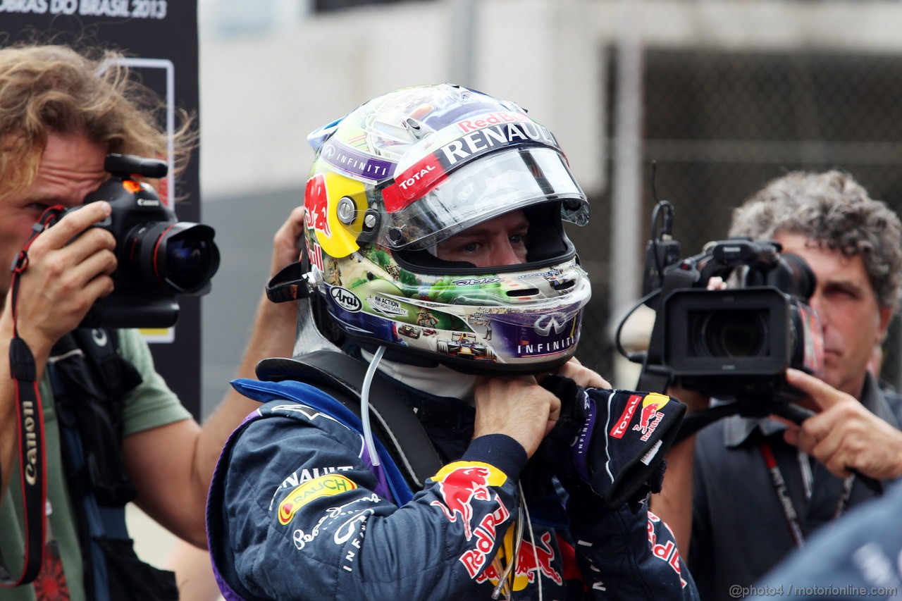 GP BRASILE, 24.11.2013 - Gara, Sebastian Vettel (GER) Red Bull Racing RB9 