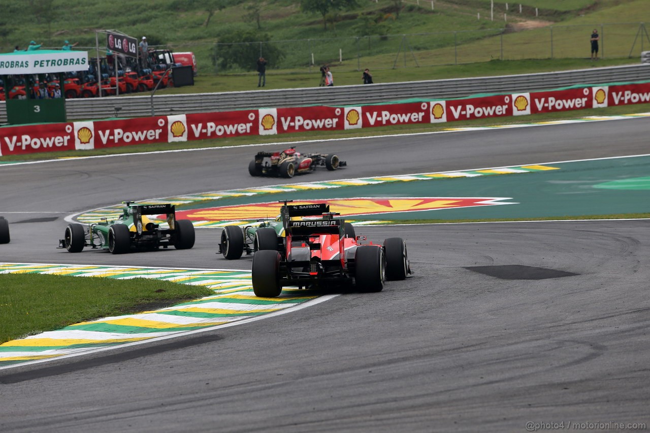 GP BRASILE, 24.11.2013 - Gara, Max Chilton (GBR), Marussia F1 Team MR02 