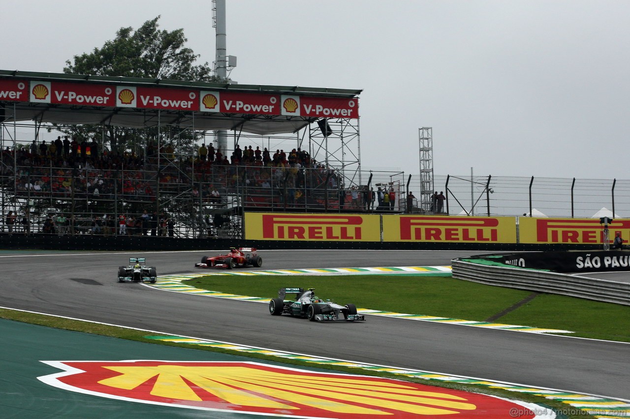 GP BRASILE, 24.11.2013 - Gara, Lewis Hamilton (GBR) Mercedes AMG F1 W04 