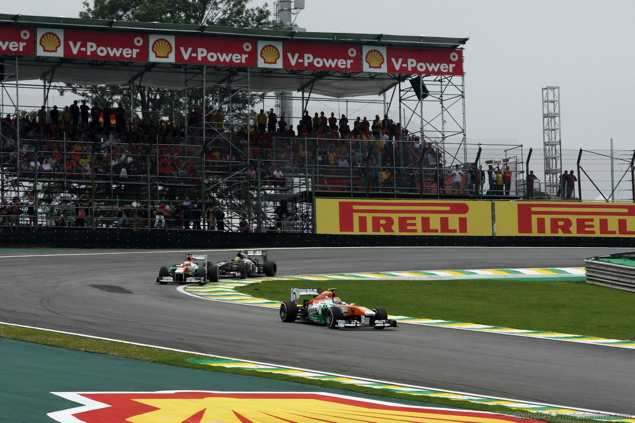 GP BRASILE, 24.11.2013 - Gara, Adrian Sutil (GER), Sahara Force India F1 Team VJM06 