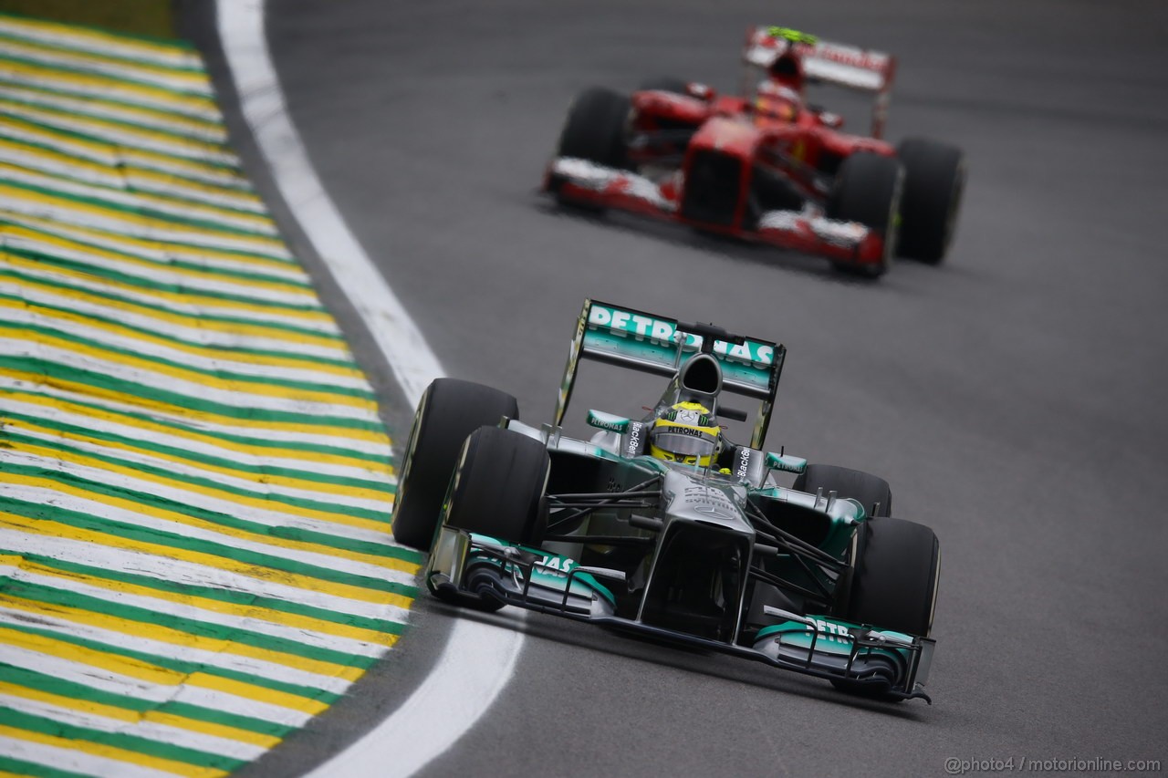 GP BRASILE, 24.11.2013 - Gara, Nico Rosberg (GER) Mercedes AMG F1 W04 