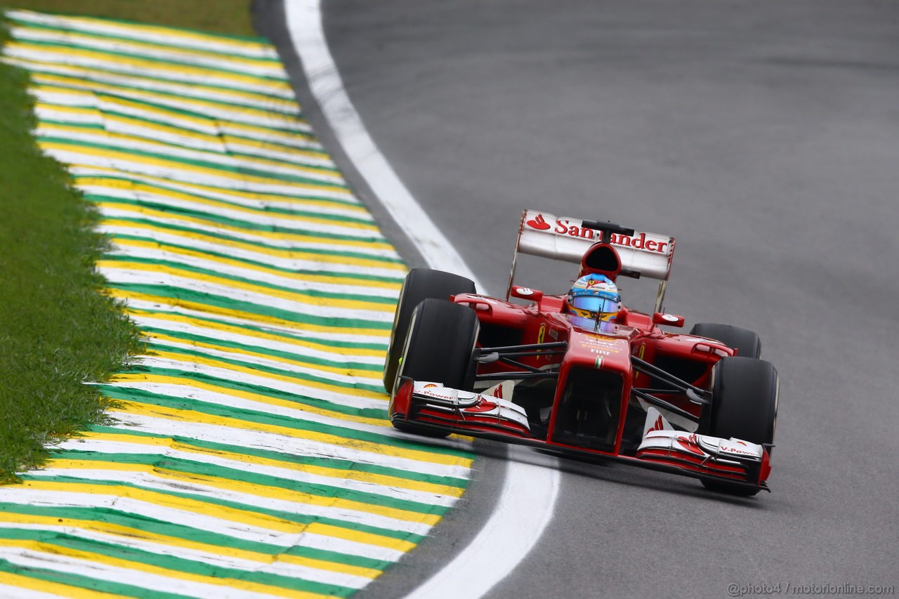 GP BRASILE, 24.11.2013 - Gara, Fernando Alonso (ESP) Ferrari F138 