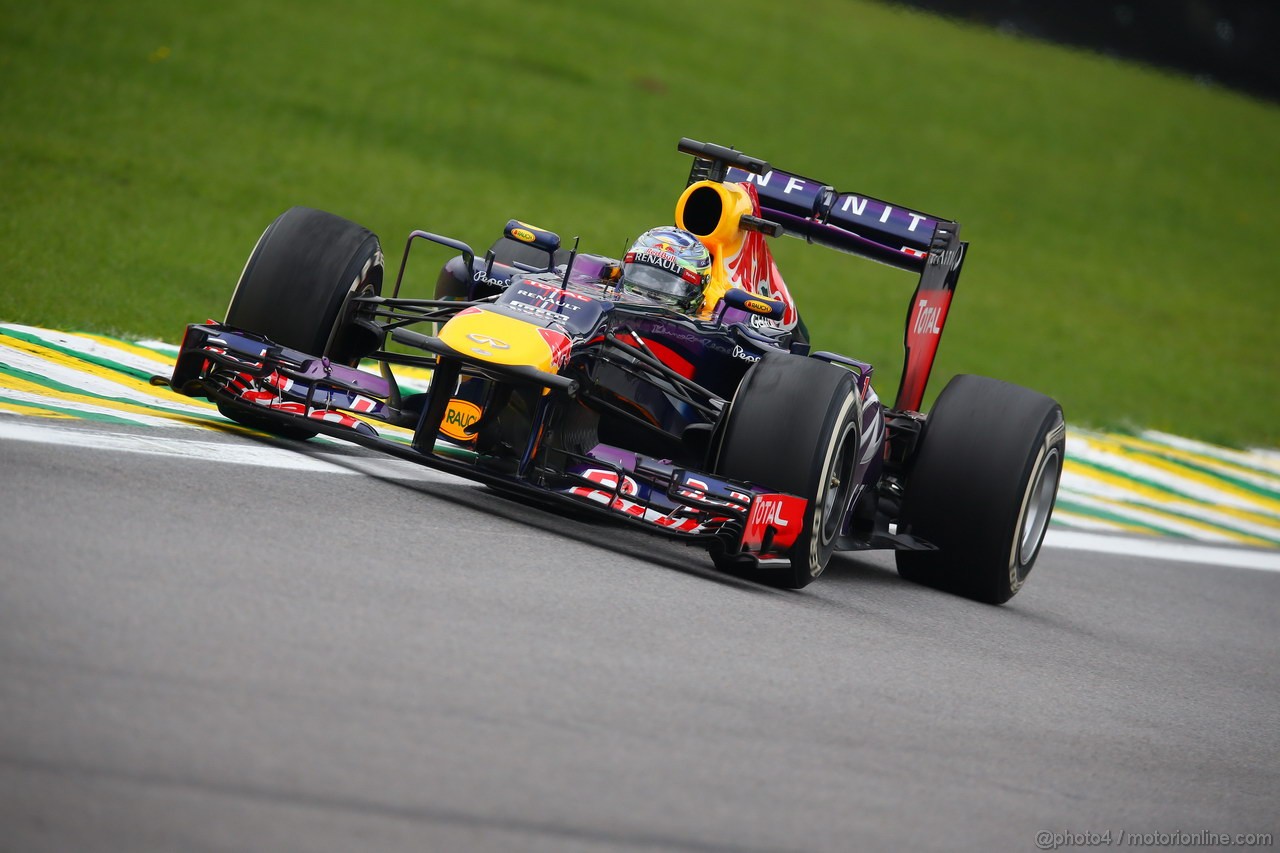 GP BRASILE, 24.11.2013 - Gara, Sebastian Vettel (GER) Red Bull Racing RB9 