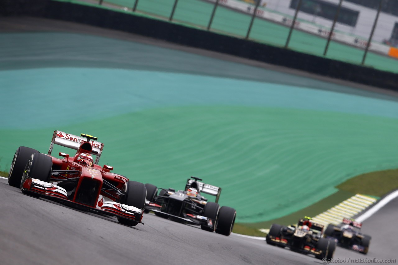 GP BRASILE, 24.11.2013 - Gara, Felipe Massa (BRA) Ferrari F138 