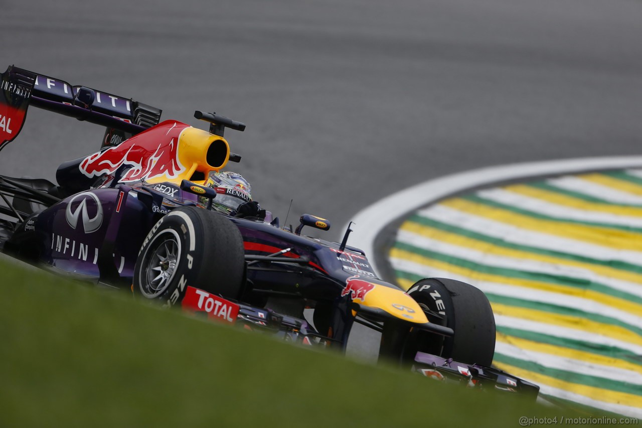 GP BRASILE, 24.11.2013 - Gara, Sebastian Vettel (GER) Red Bull Racing RB9 