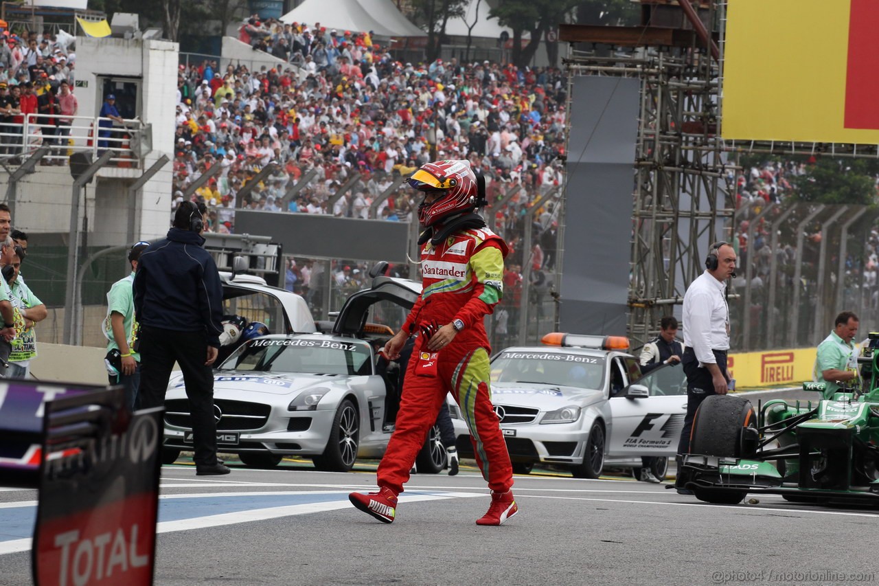 GP BRASILE, 24.11.2013 - Gara, Felipe Massa (BRA) Ferrari F138 