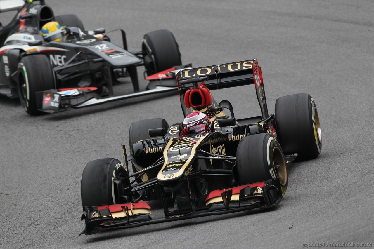 GP BRASILE, 24.11.2013 - Gara, Heikki Kovalainen (FIN) Lotus F1 Team E21  