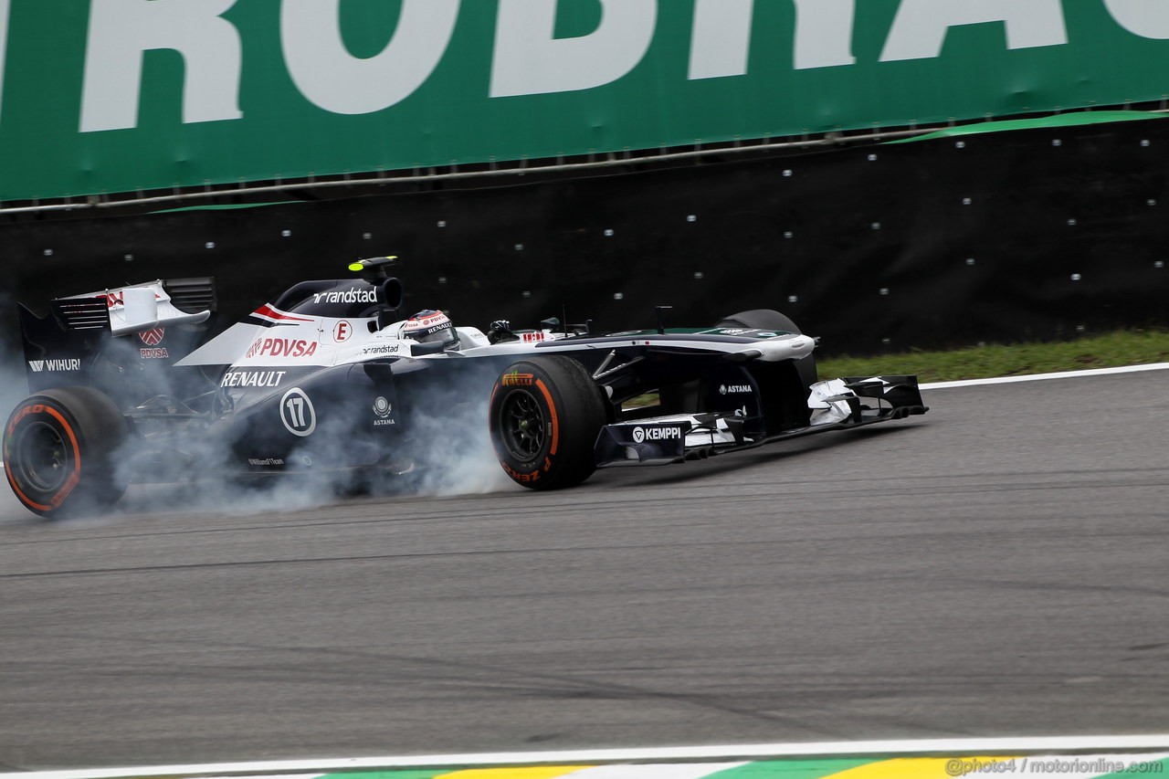 GP BRASILE, 24.11.2013 - Gara, Valtteri Bottas (FIN), Williams F1 Team FW35 