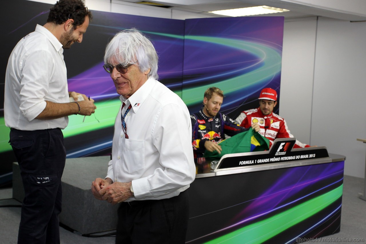 GP BRASILE, 24.11.2013 - Gara, Bernie Ecclestone (GBR), President e CEO of Formula One Management  