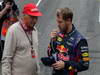 GP BRASILE, 24.11.2013 - Nikki Lauda (AU), Mercedes e Sebastian Vettel (GER) Red Bull Racing RB9