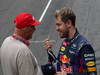 GP BRASILE, 24.11.2013 - Nikki Lauda (AU), Mercedes e Sebastian Vettel (GER) Red Bull Racing RB9 