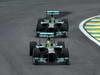 GP BRASILE, 24.11.2013 - Gara, Nico Rosberg (GER) Mercedes AMG F1 W04 davanti a Lewis Hamilton (GBR) Mercedes AMG F1 W04 