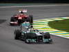 GP BRASILE, 24.11.2013 - Gara, Nico Rosberg (GER) Mercedes AMG F1 W04 davanti a Felipe Massa (BRA) Ferrari F138 