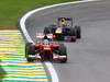 GP BRASILE, 24.11.2013 - Gara, Fernando Alonso (ESP) Ferrari F138 davanti a Mark Webber (AUS) Red Bull Racing RB9 