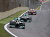 GP BRASILE, 24.11.2013 - Gara, Lewis Hamilton (GBR) Mercedes AMG F1 W04 davanti a Nico Rosberg (GER) Mercedes AMG F1 W04 
