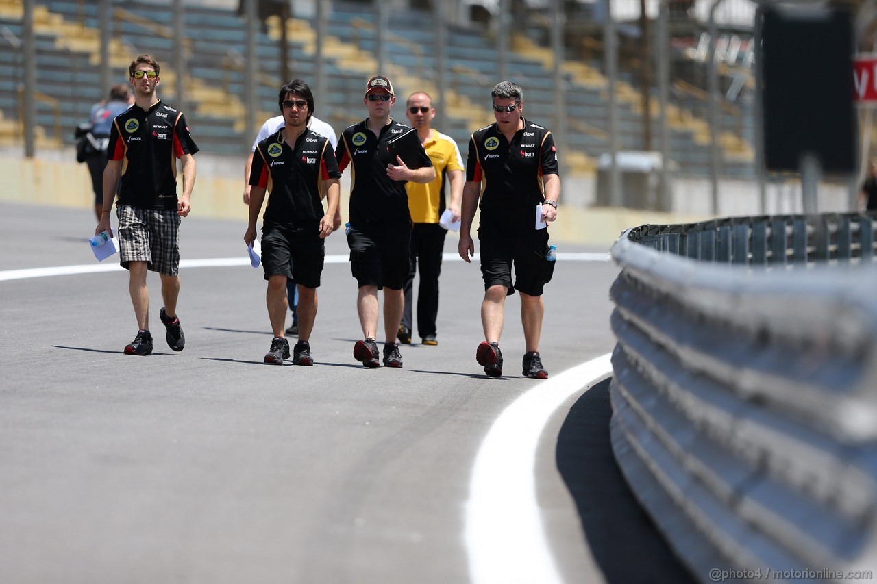 GP BRASILE, 21.11.2013- Romain Grosjean (FRA) Lotus F1 Team E21 