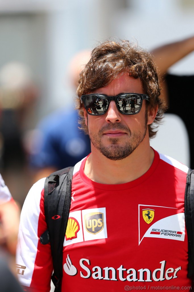 GP BRASILE, 21.11.2013- Fernando Alonso (ESP) Ferrari F138 