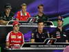 GP BRASILE, 21.11.2013- Conferenza Stampa, (L-R) Charles Pic (FRA) Caterham F1 Team CT03, Max Chilton (GBR), Marussia F1 Team MR02, Giedo Van der Garde (NED), Caterham F1 Team CT03, Felipe Massa (BRA) Ferrari F138, Mark Webber (AUS) Red Bull Racing RB9 e Jean-Eric Vergne (FRA) Scuderia Toro Rosso STR8 