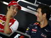 GP BRASILE, 21.11.2013- Conferenza Stampa, Felipe Massa (BRA) Ferrari F138 e Mark Webber (AUS) Red Bull Racing RB9 