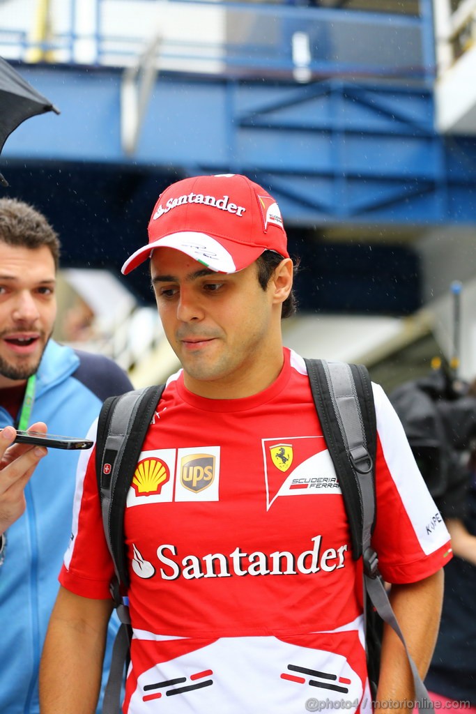GP BRASILE, 23.11.2013- Felipe Massa (BRA) Ferrari F138 