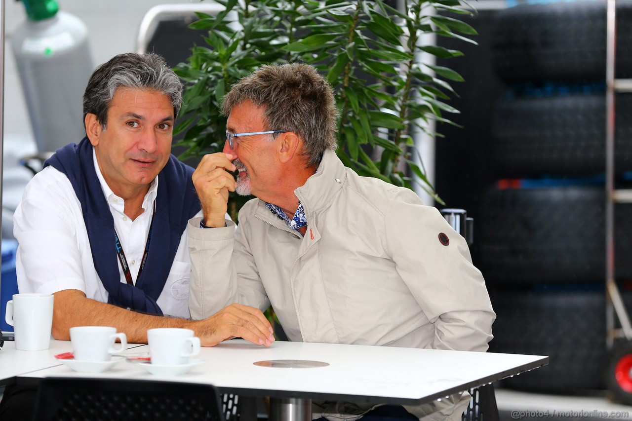 GP BRASILE, 23.11.2013- Pasquale Lattuneddu (ITA), FOM e Eddie Jordan