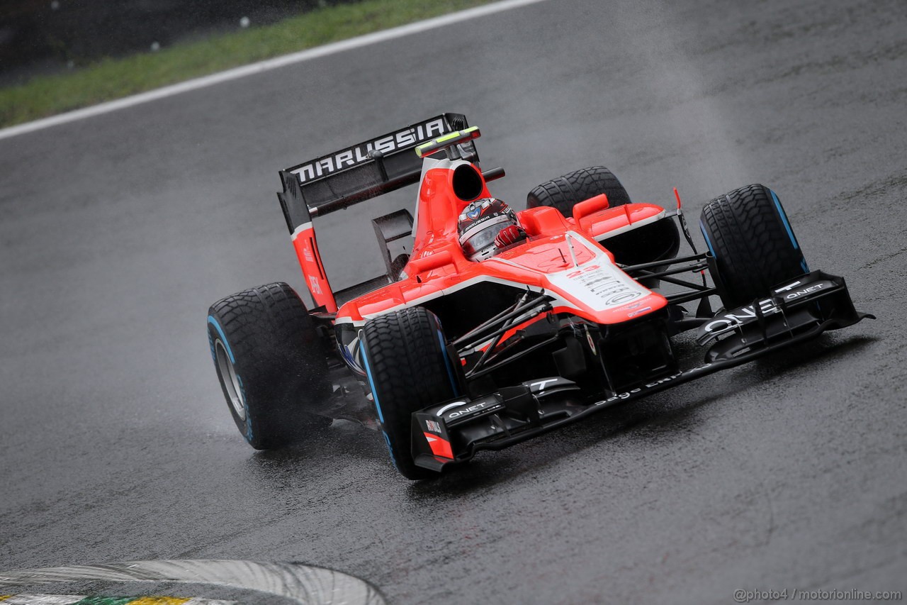 GP BRASILE, 23.11.2013- Prove Libere 3, Max Chilton (GBR), Marussia F1 Team MR02 