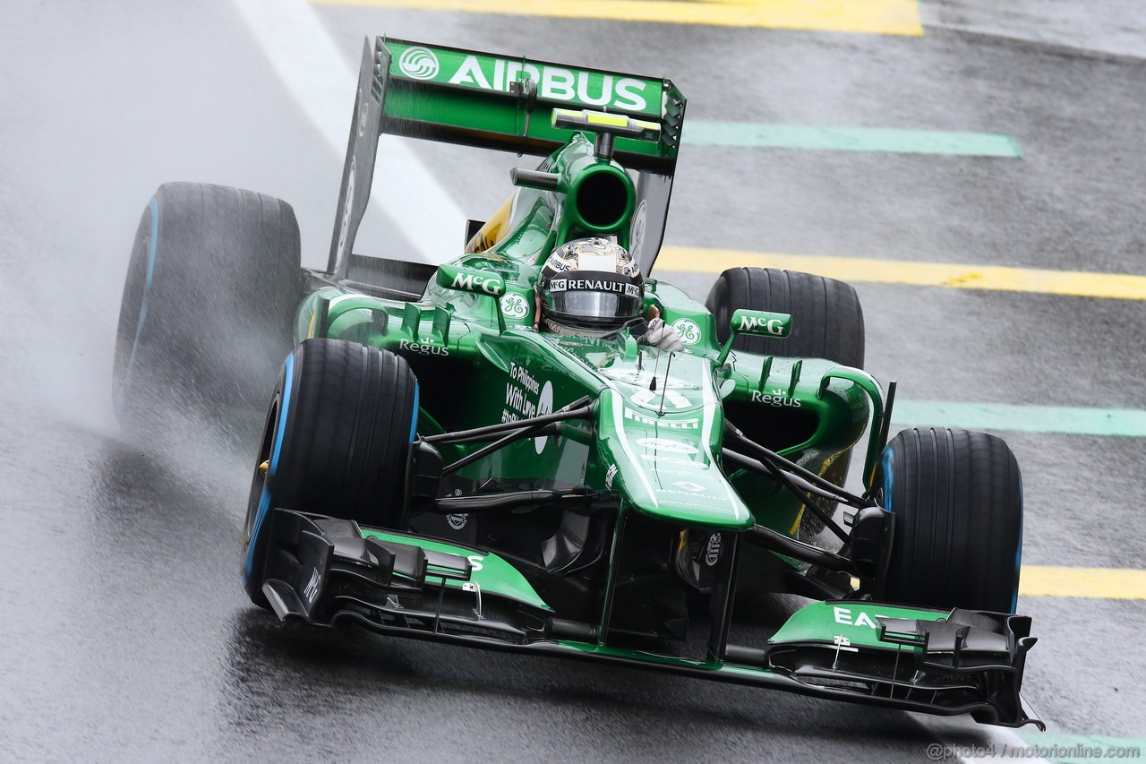 GP BRASILE, 23.11.2013- Prove Libere 3, Giedo Van der Garde (NED), Caterham F1 Team CT03 