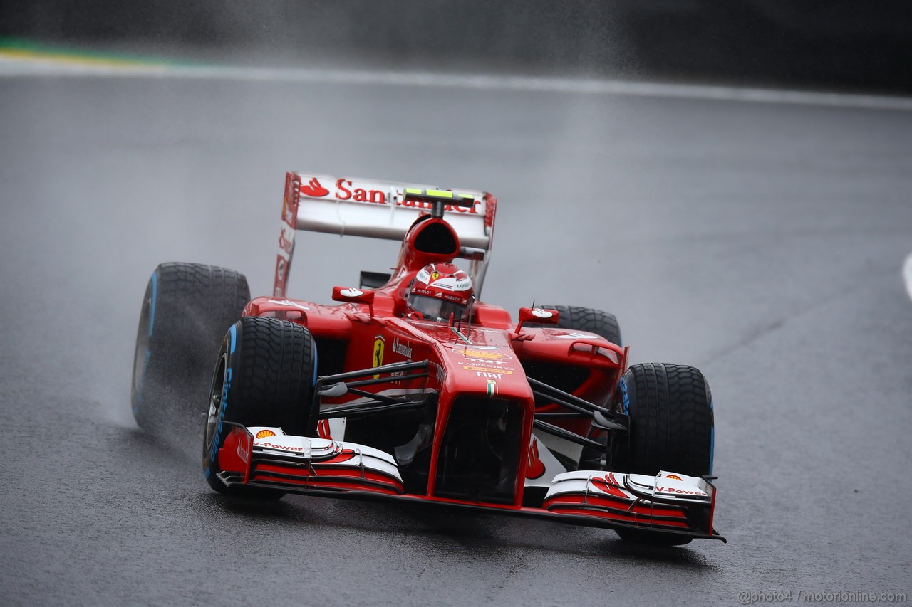 GP BRASILE, 23.11.2013- Prove Libere 3, Felipe Massa (BRA) Ferrari F138 