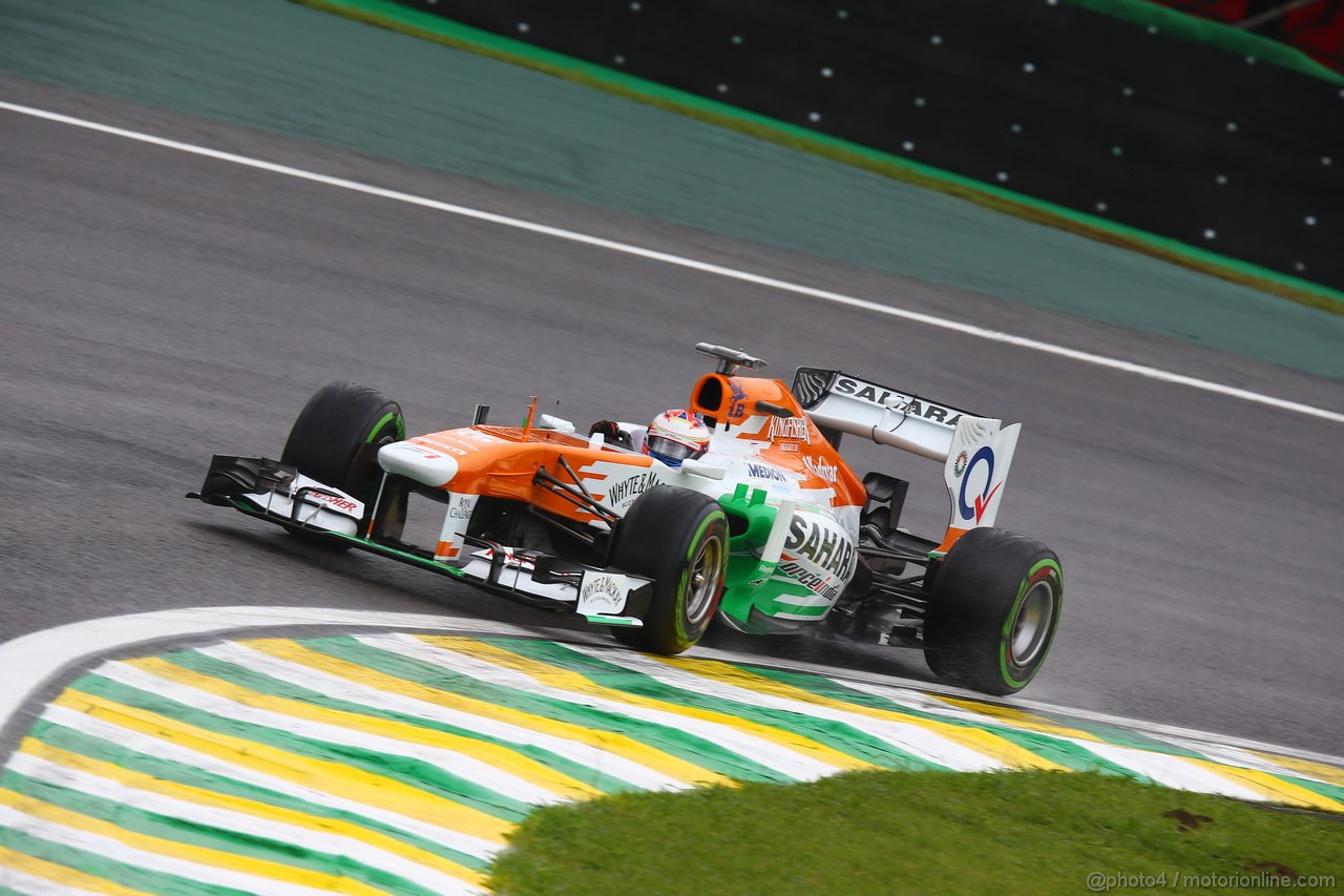 GP BRASILE, 23.11.2013- Prove Libere 3, Paul di Resta (GBR) Sahara Force India F1 Team VJM06