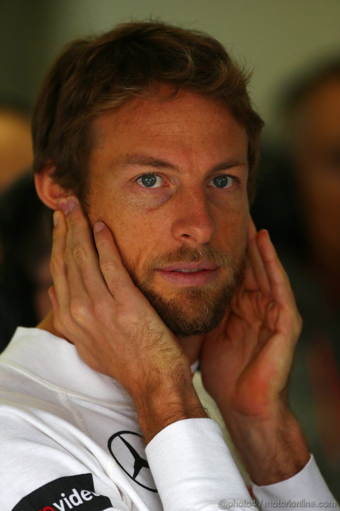 GP BRASILE, 23.11.2013- Prove Libere 3, Jenson Button (GBR) McLaren Mercedes MP4-28 