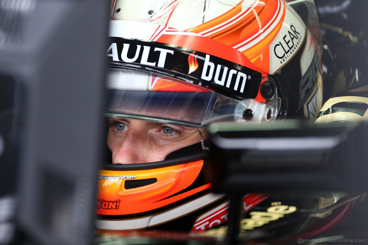 GP BRASILE, 23.11.2013- Prove Libere 3, Romain Grosjean (FRA) Lotus F1 Team E21 