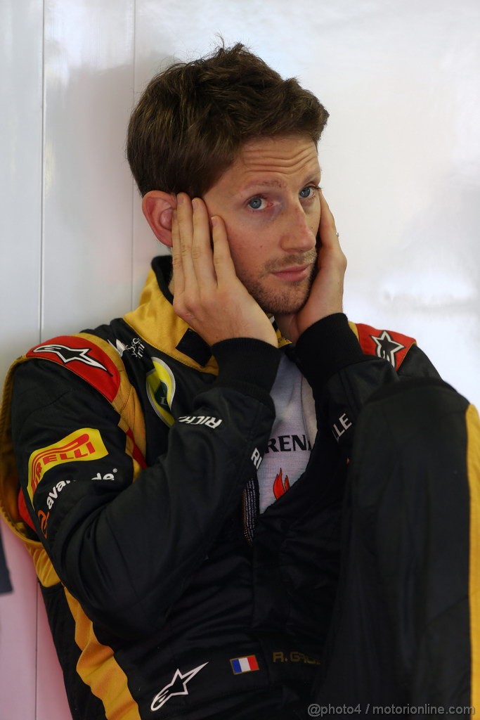 GP BRASILE, 23.11.2013- Prove Libere 3, Romain Grosjean (FRA) Lotus F1 Team E21 