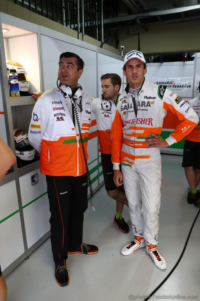 GP BRASILE, 23.11.2013- Prove Libere 3, Adrian Sutil (GER), Sahara Force India F1 Team VJM06 
